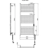 Електрична рушникосушка Hygge Family London 1170х530х80мм, білий матовий (6.1.0104.06.WM) Фото - 1